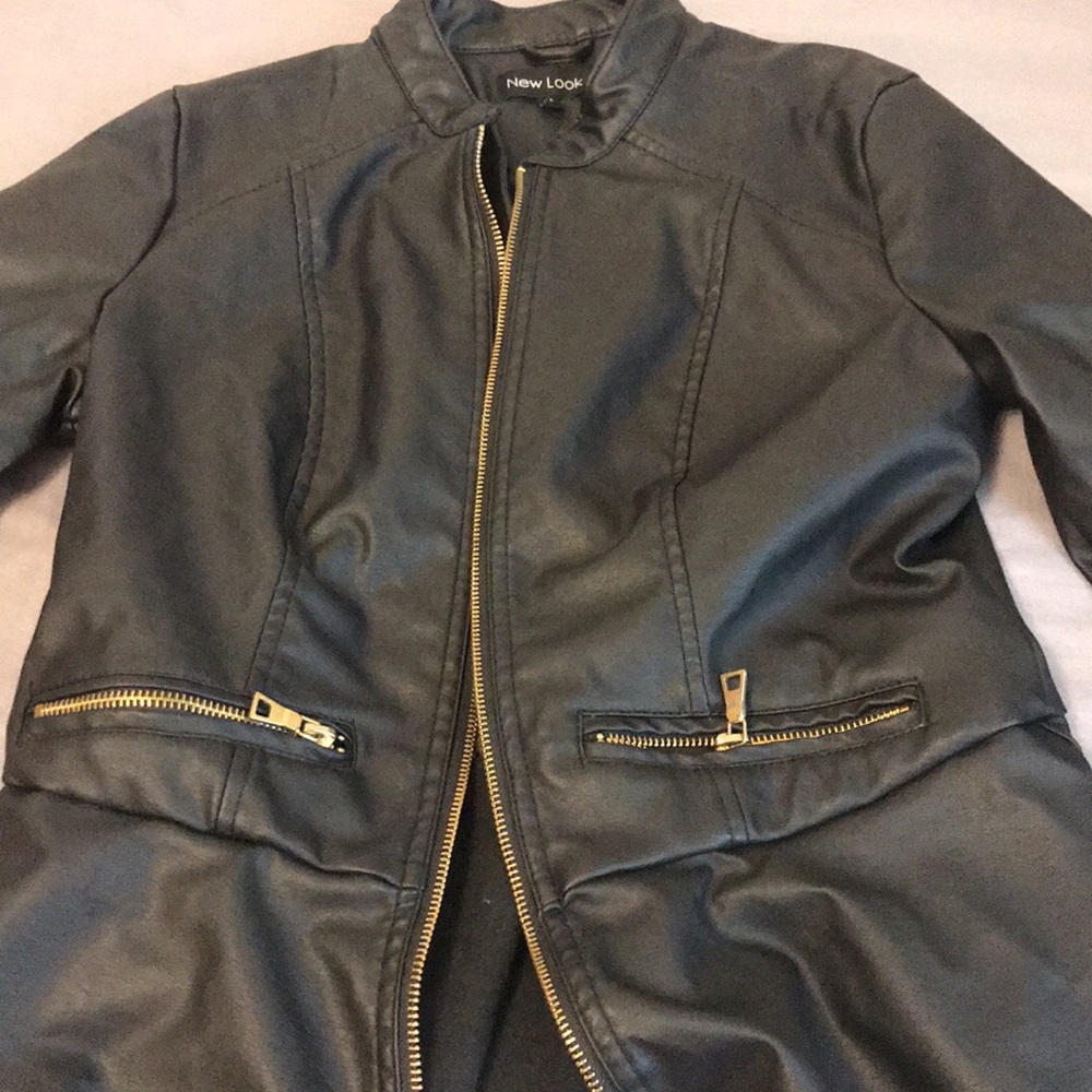 Faux Lather Jacket - Picture 2 of 5